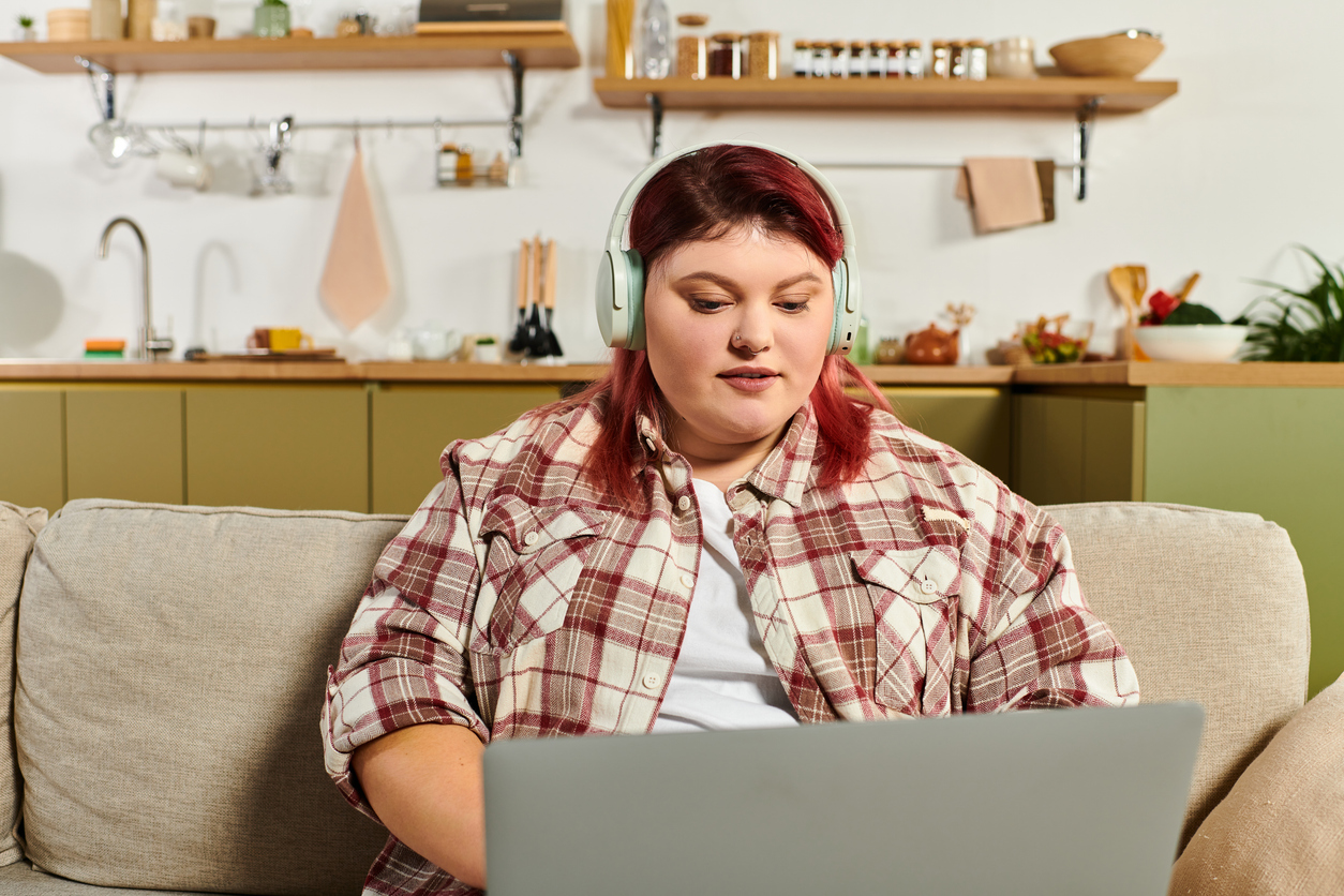 Woman on telehealth appointment