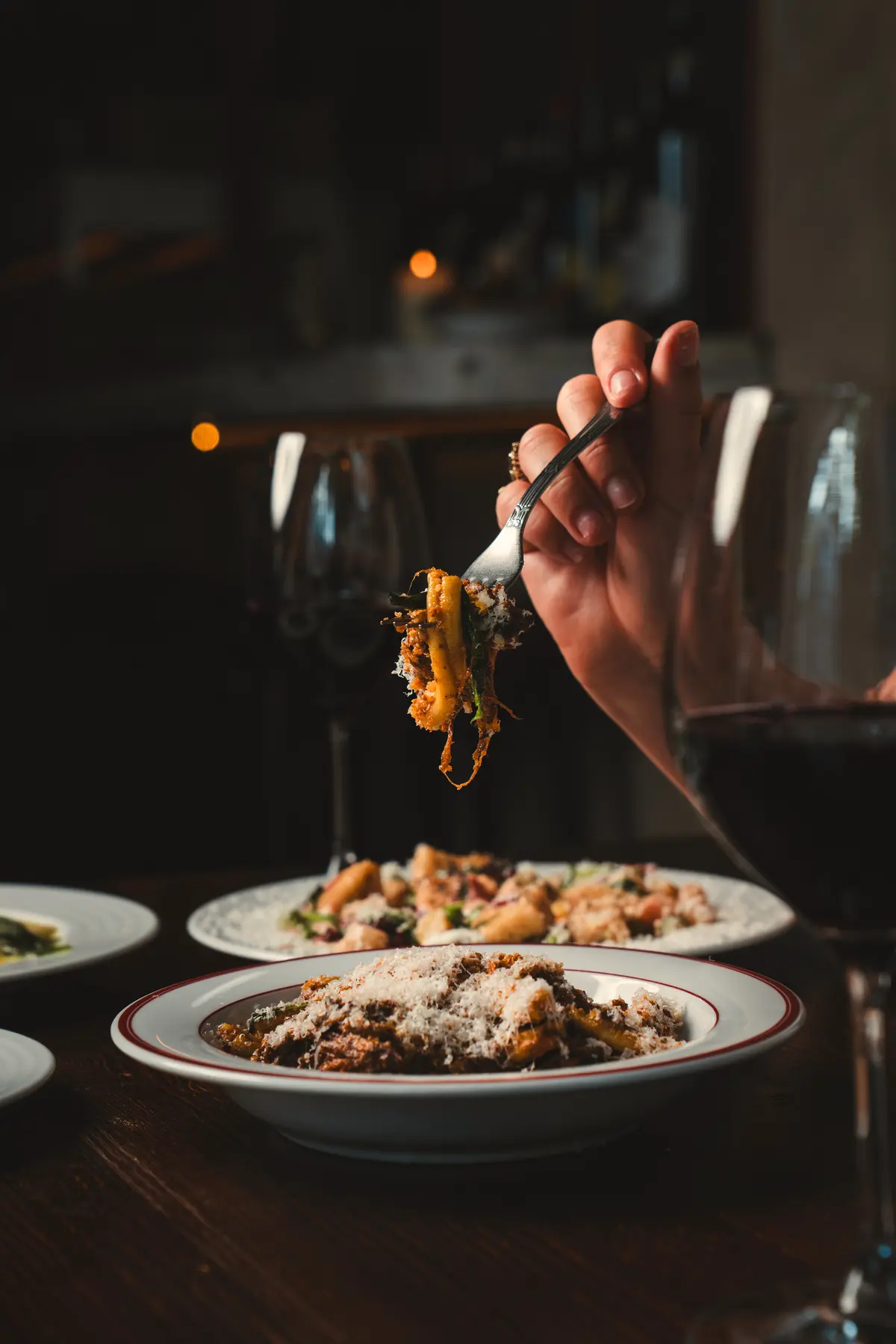 Shared dishes from the Bar Bellini group menu
