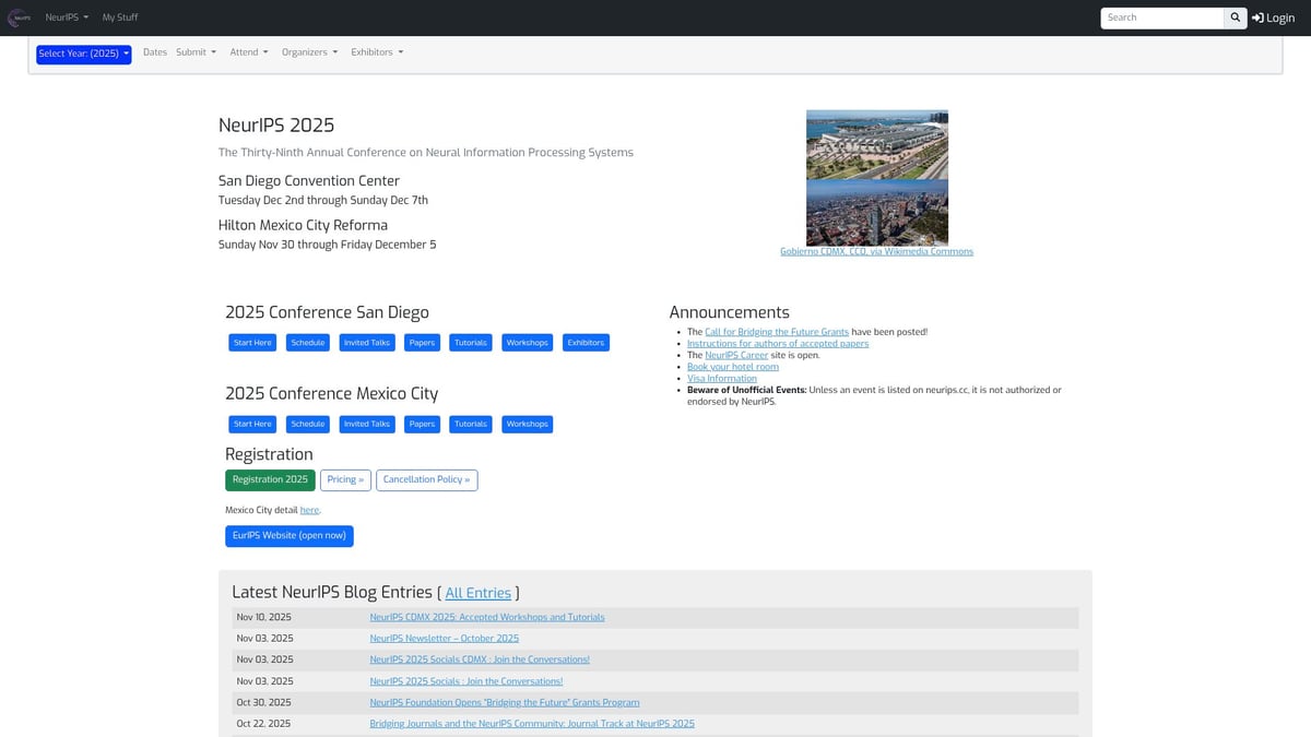 8 必見の ai イベント 2025年版おすすめリスト - NeurIPS 2025