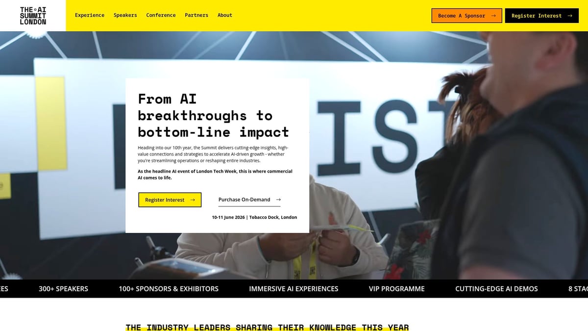 8 必見の ai イベント 2025年版おすすめリスト - The AI Summit London 2025