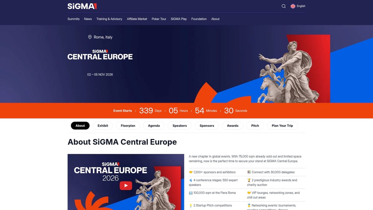 2026年注目のCrypto Eventトップ10リスト - SiGMA Europe 2026