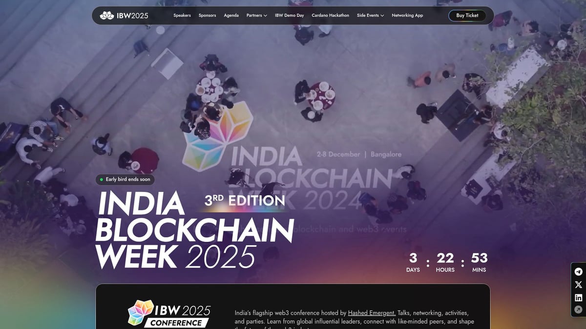 2026年注目のCrypto Eventトップ10リスト - India Blockchain Week Conference 2026