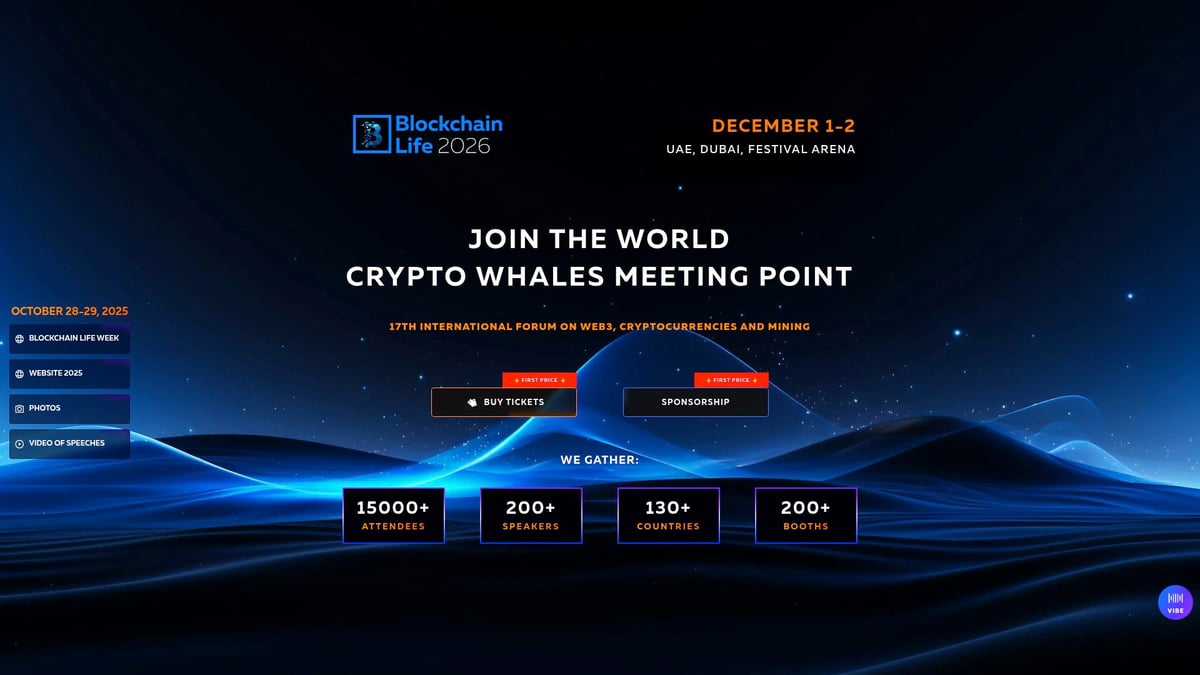 7 Essential Cryptocurrency Events to Attend in 2026 - Blockchain Life (ドバイ)