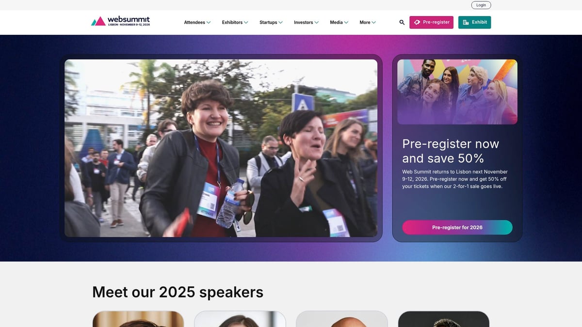 2026年注目のWeb 3 Conferences厳選10選 - Web Summit