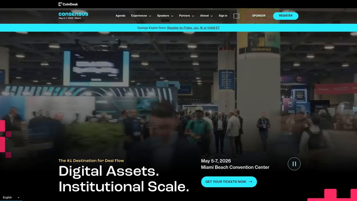 2026年注目！必見のWeb 3 Event 10選 - Consensus 2026