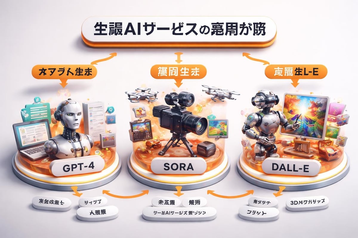 Open AIの主要製品ラインナップ