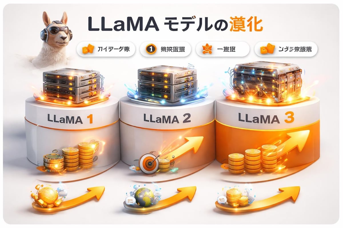 Meta AI Llamaモデルの技術進化