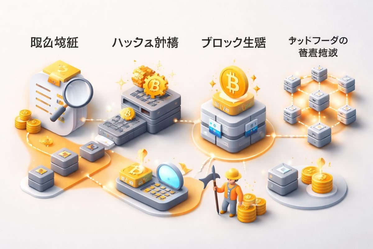 マイニングプロセスの仕組み