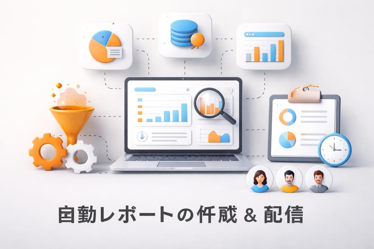 レポート自動化のワークフロー