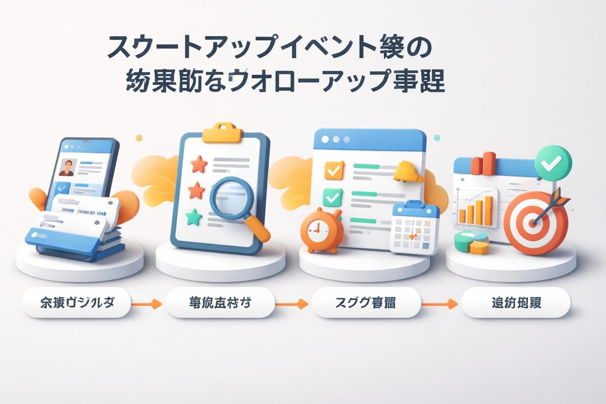 イベント後のフォローアップ管理システム