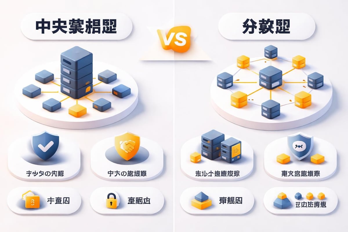 分散型と中央集権型の比較