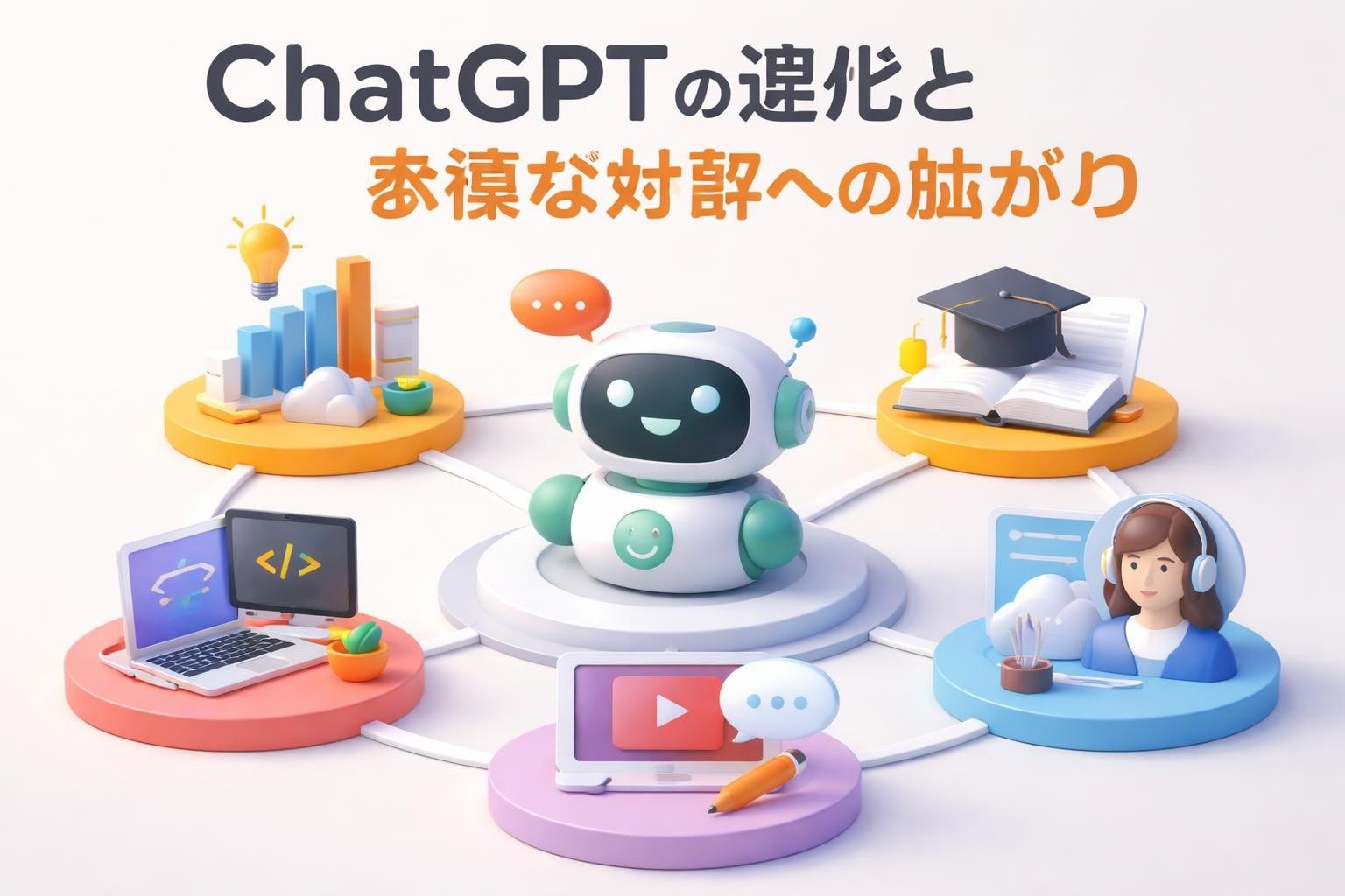 OpenAI ChatGPTの基礎から応用まで、ビジネス活用事例やAI技術の最新動向を詳しく解説します。Web3とAIの融合がもたらす新たな可能性を探ります。