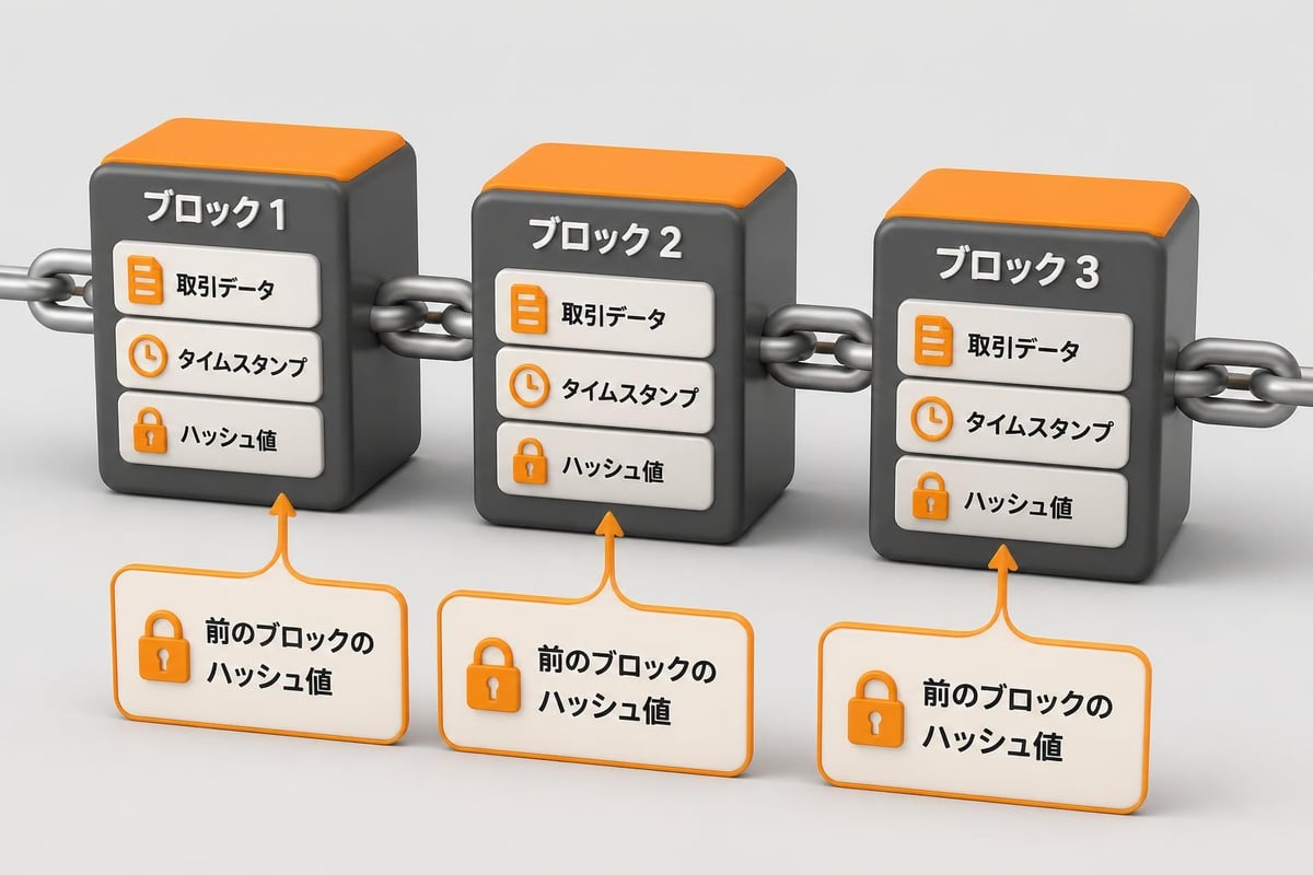 ビットコインのブロックチェーン構造
