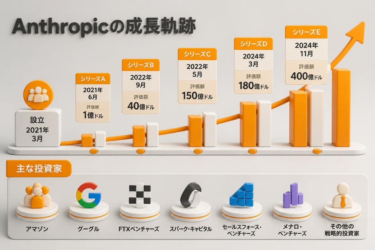 Anthropicの資金調達推移