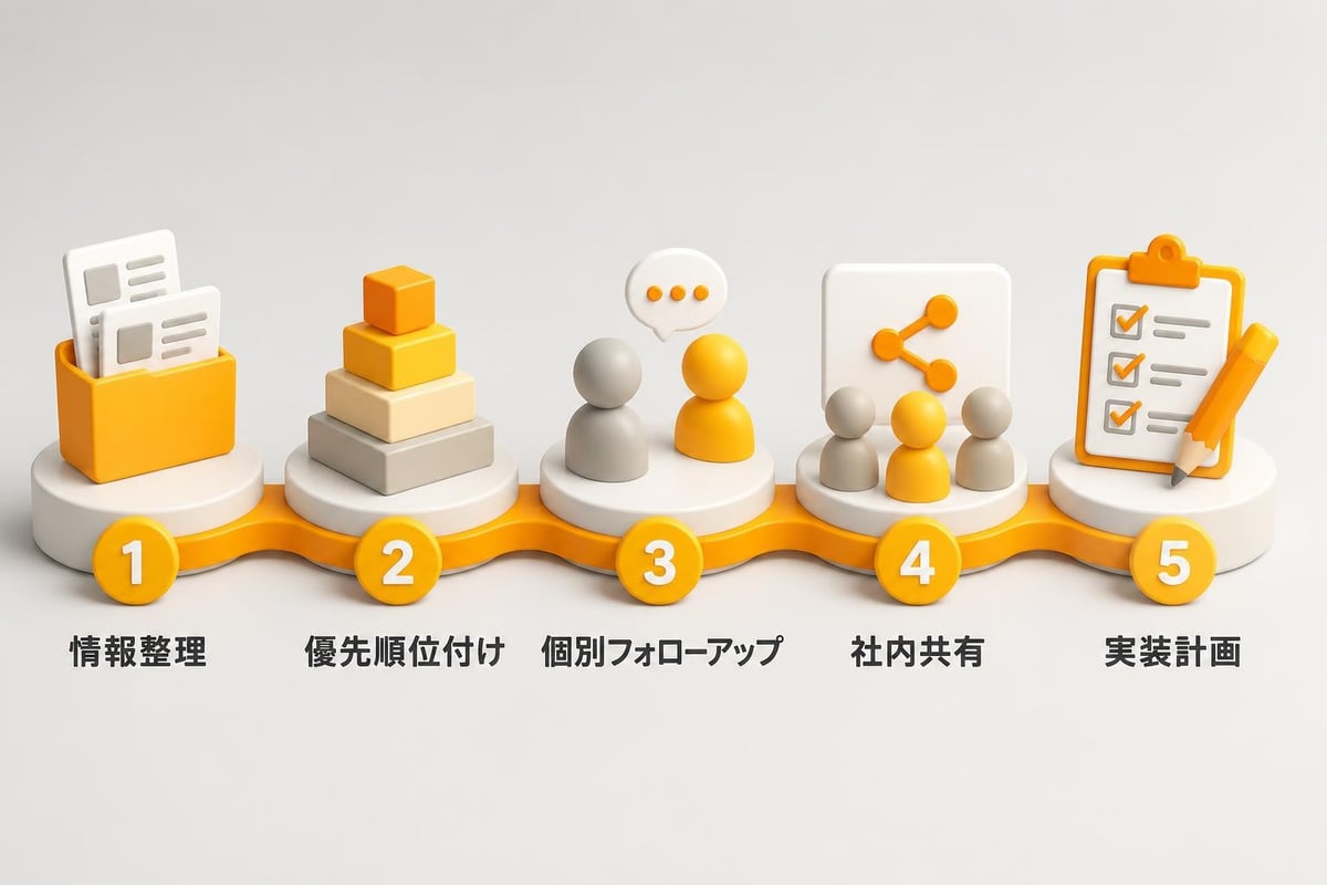 カンファレンス後のフォローアップ