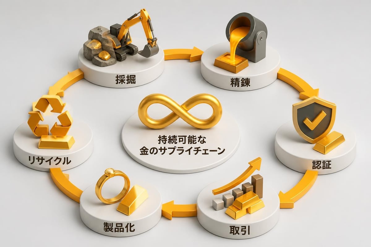 金市場のサプライチェーン