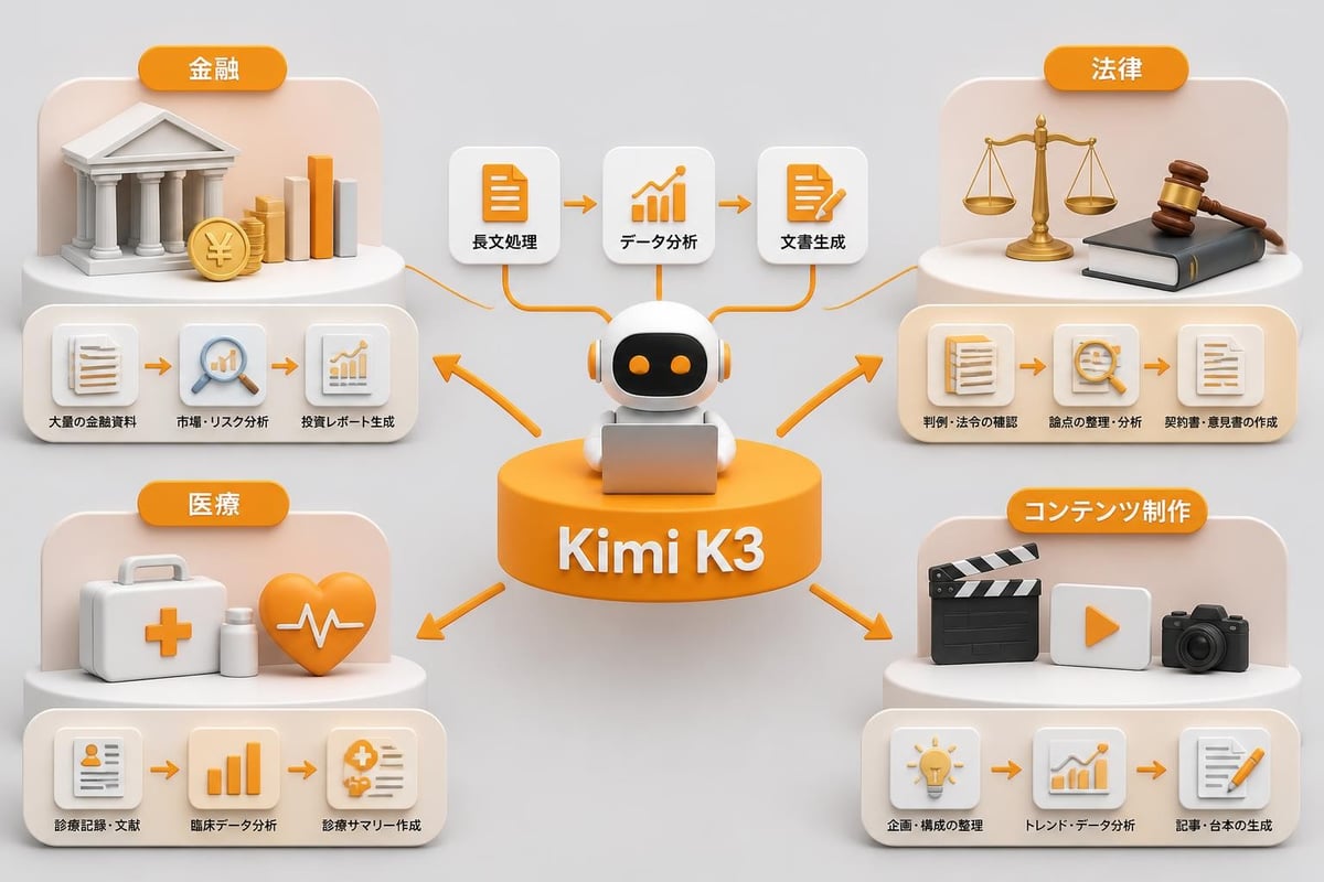 産業別Kimi K3応用例