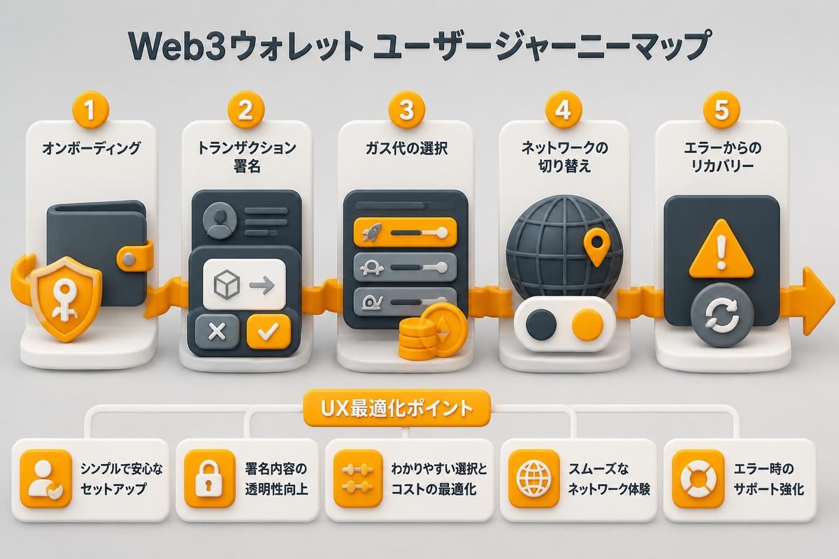 Web3 wallet UX improvement workflow