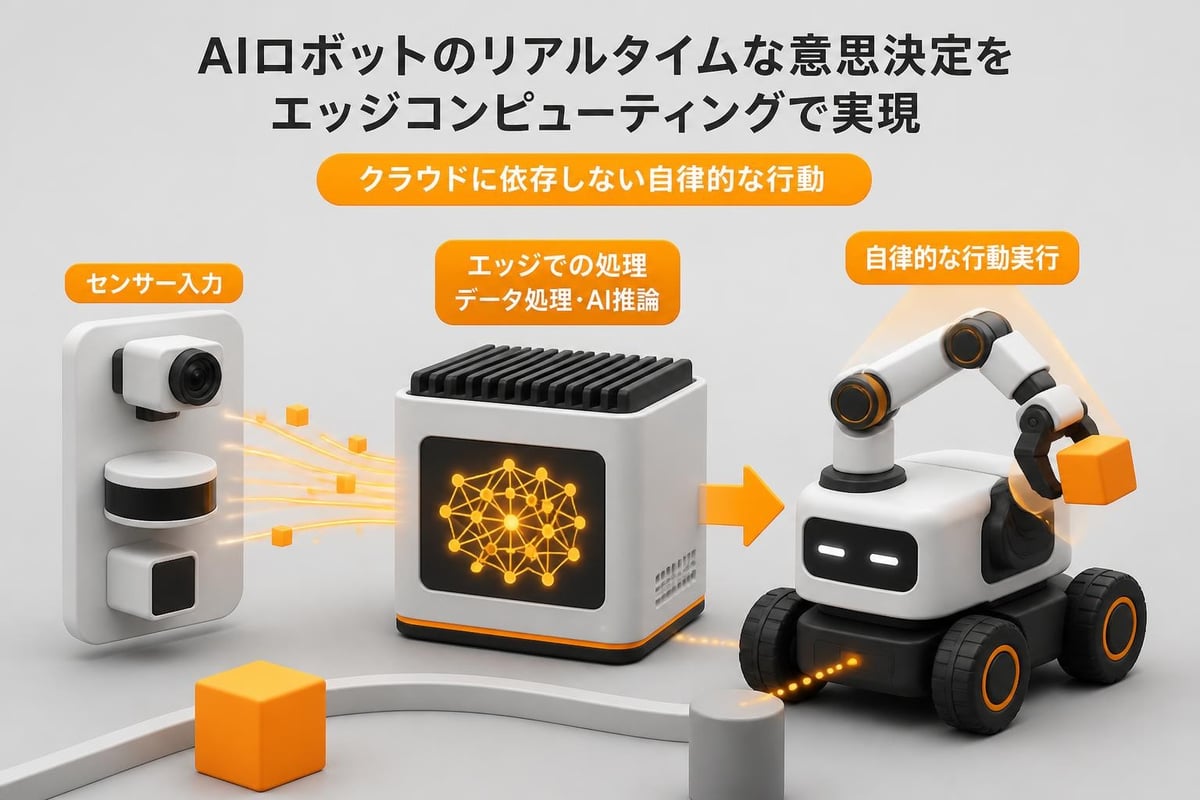 Edge AI processing in robots