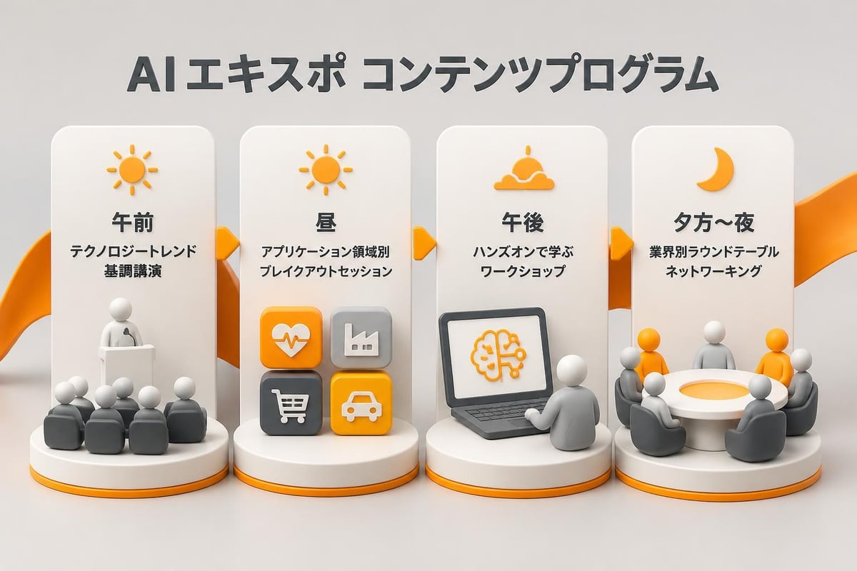 AI expo content agenda structure