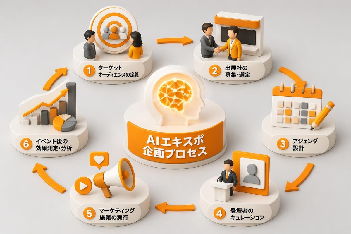 AI expo event planning stages