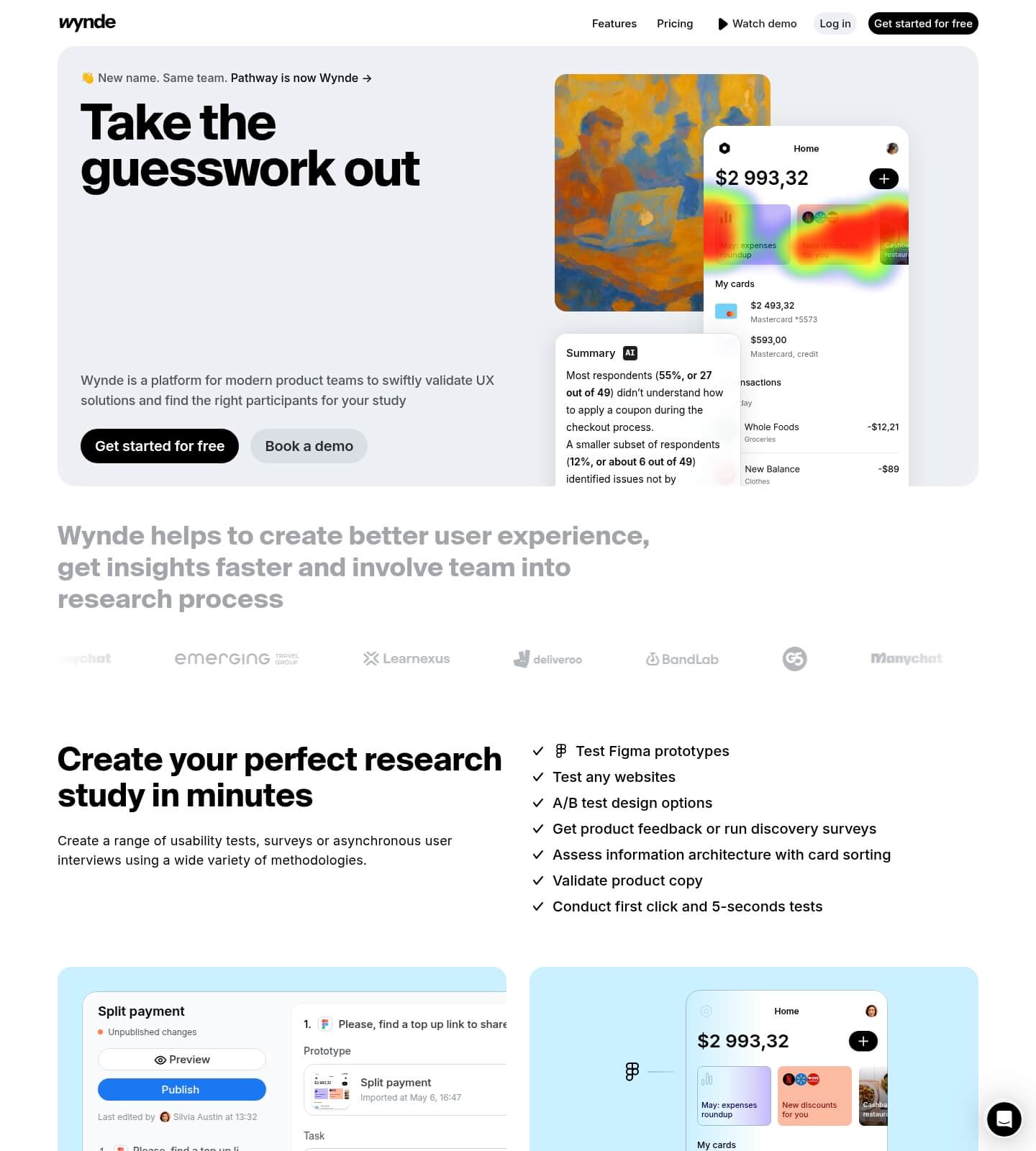 Saaspo | Wynde Landing Page