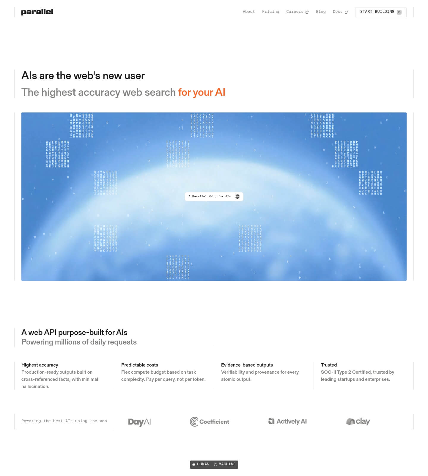 Saaspo | Parallel Landing Page