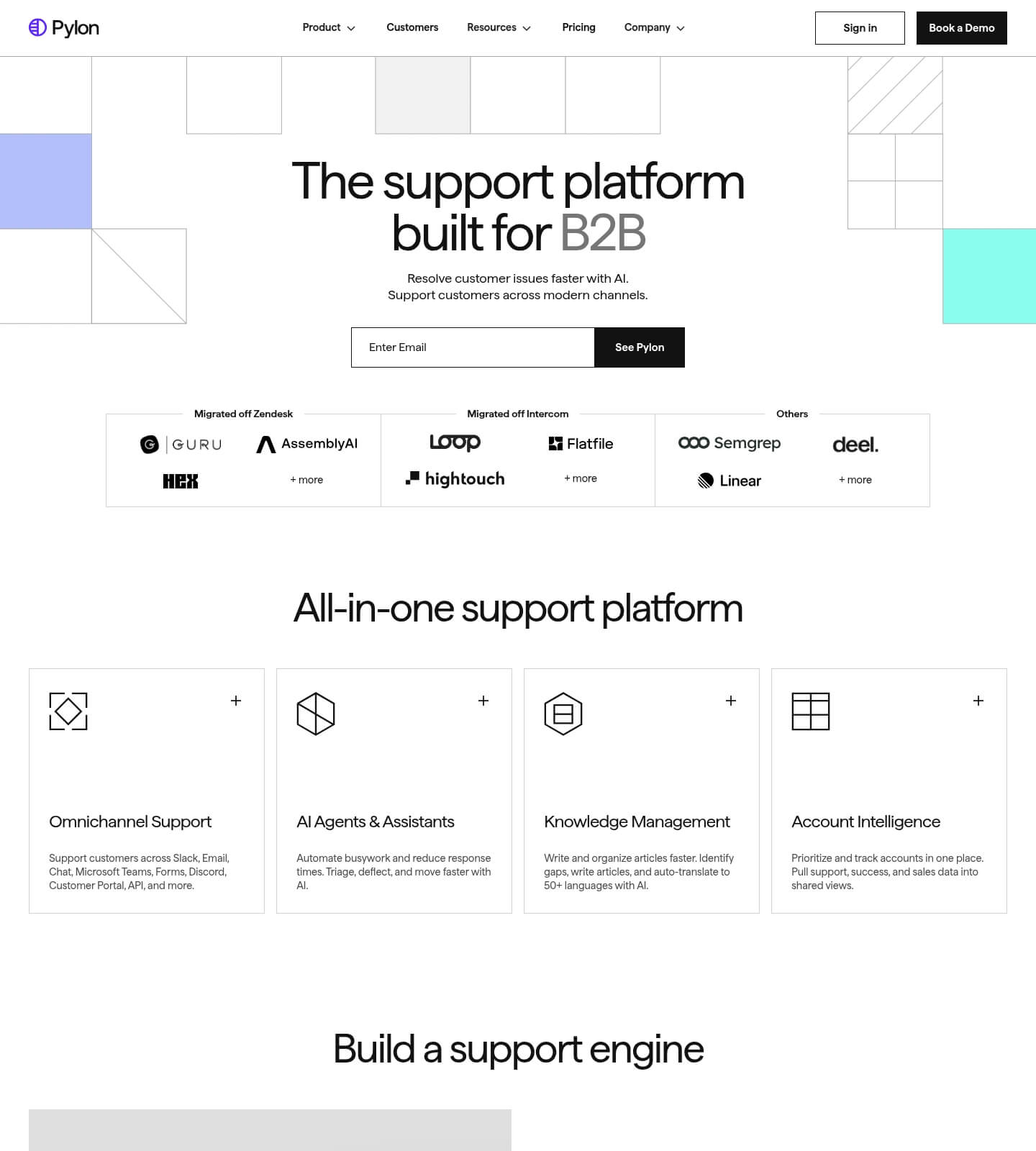 Saaspo | Pylon Landing Page