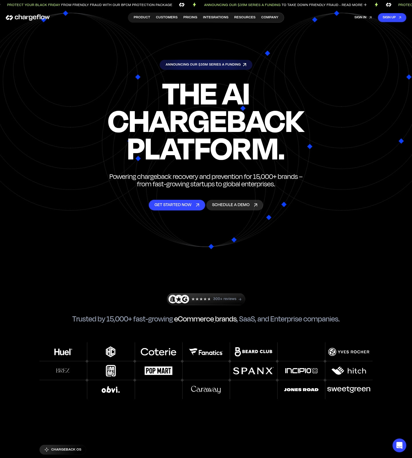 Saaspo | Chargeflow Landing Page