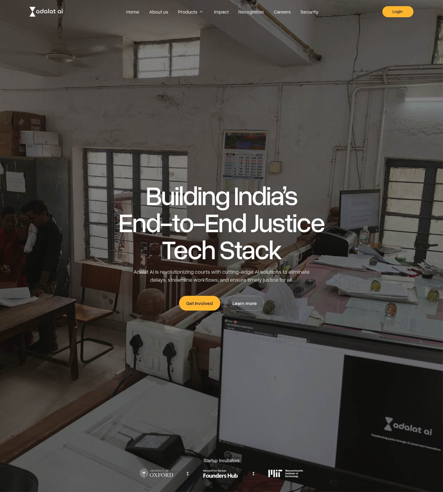adalat.ai website preview