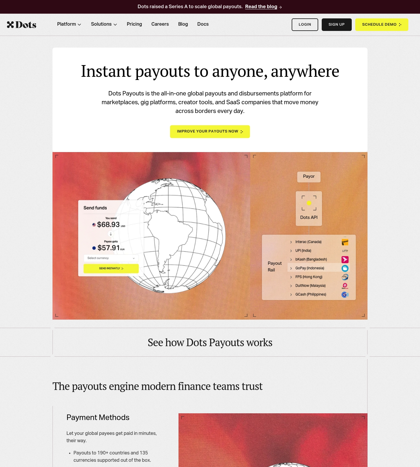Saaspo | Dots Product Page