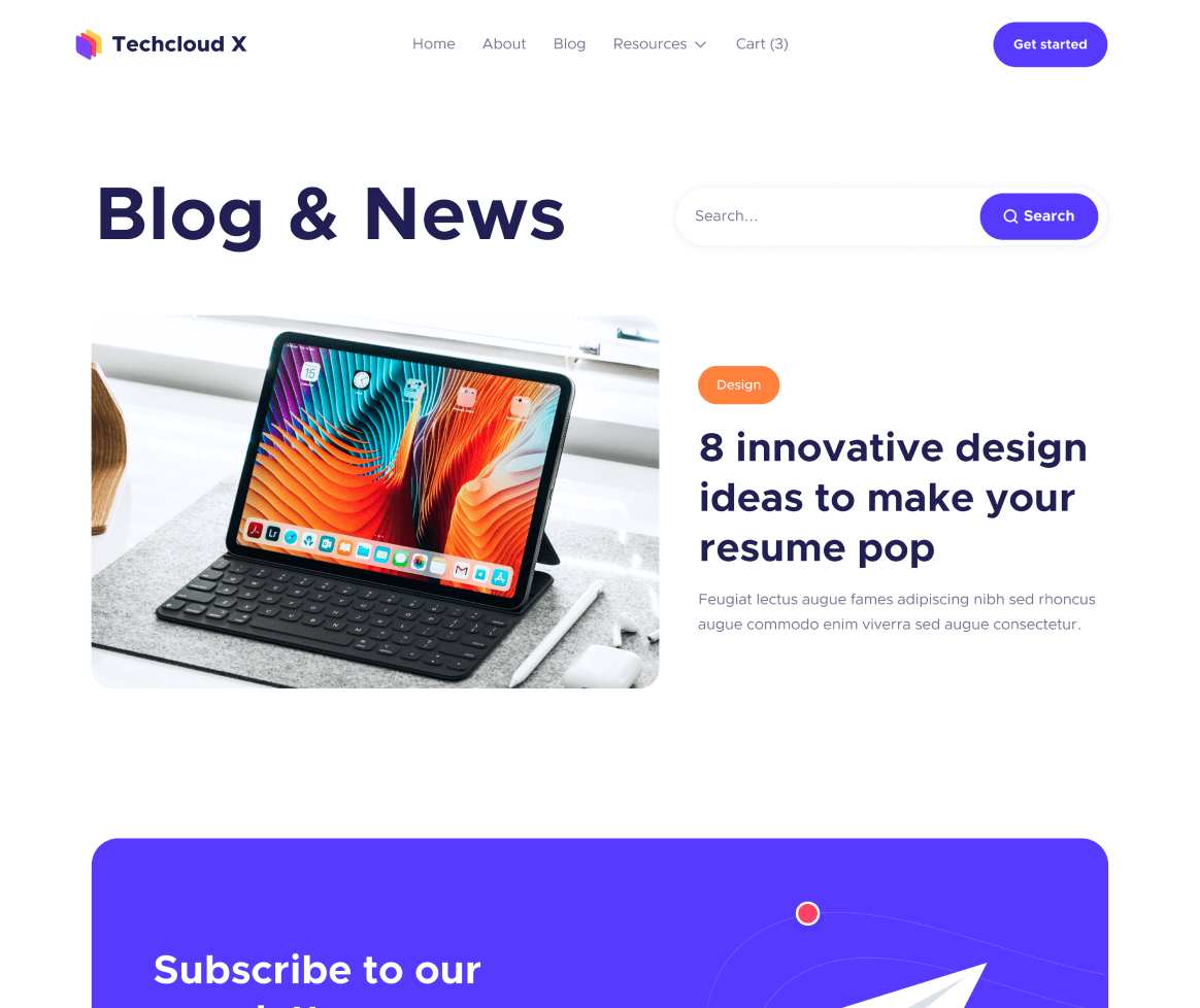 Blog V3 - Techcloud X Webflow Template