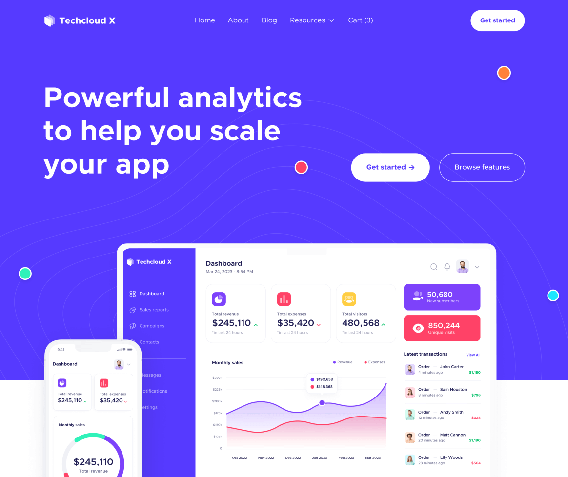 Home V3 - Techcloud X Webflow Template