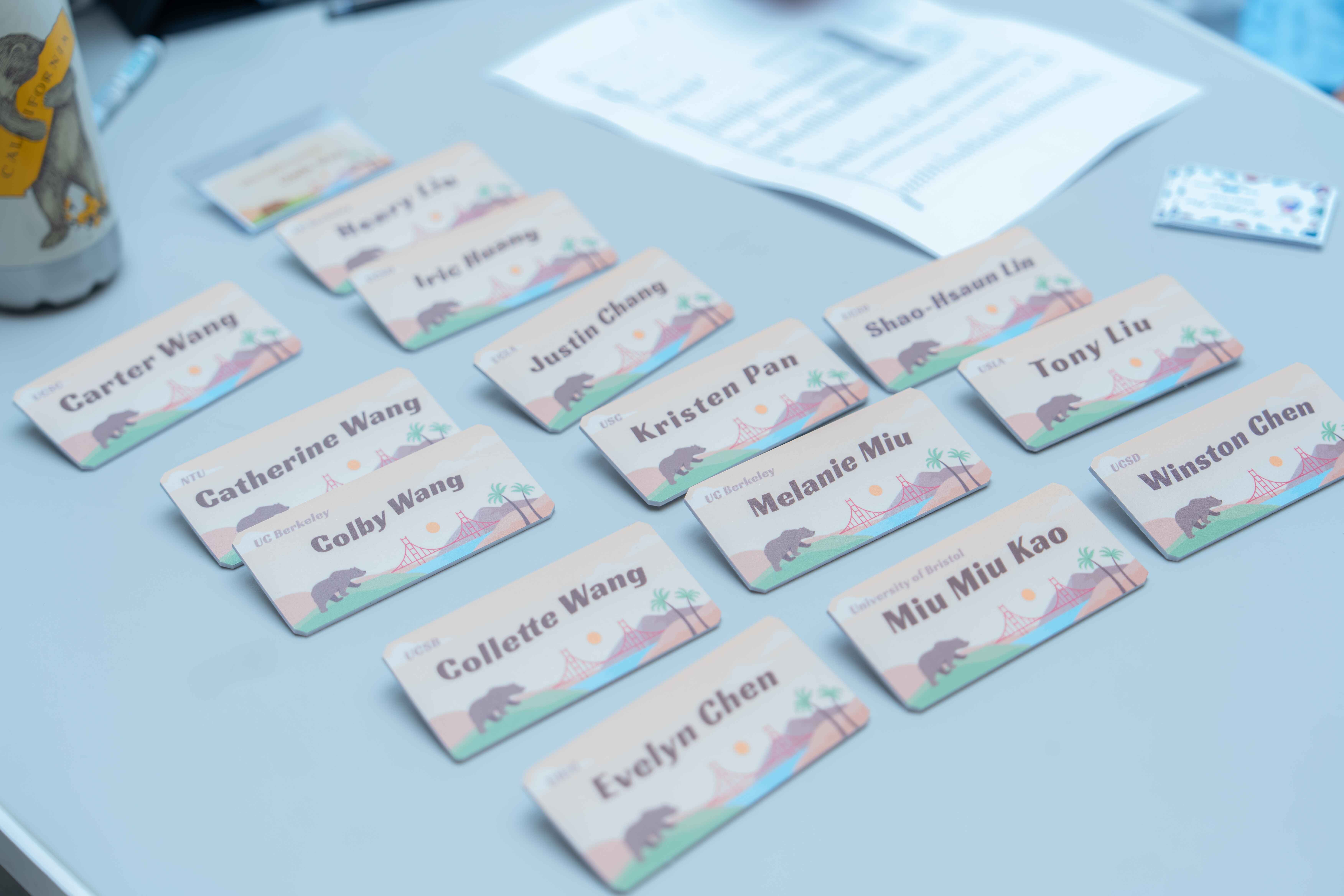 Cal Mixer 2025 name cards