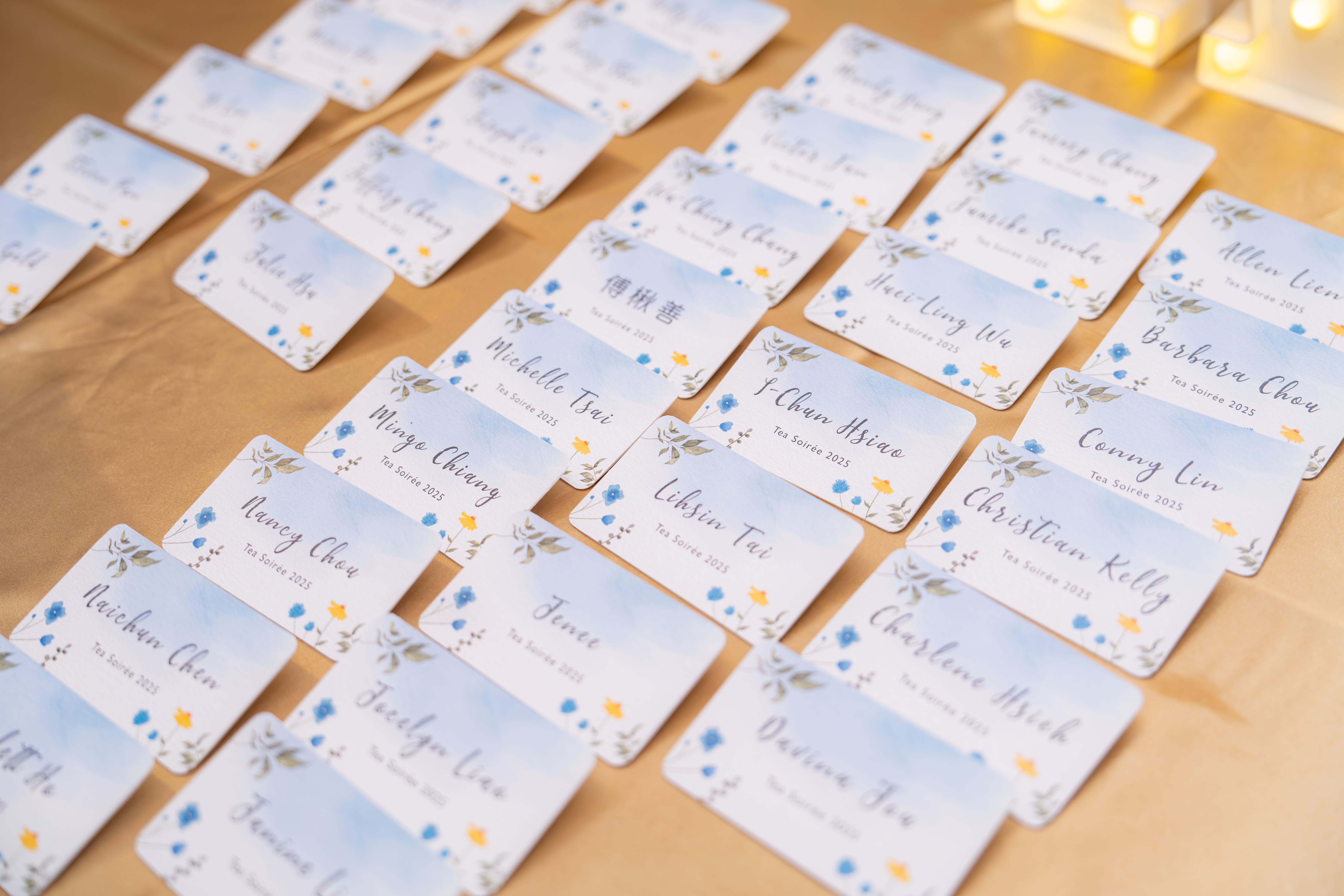 Berkeley Tea Soiree 2025 name cards