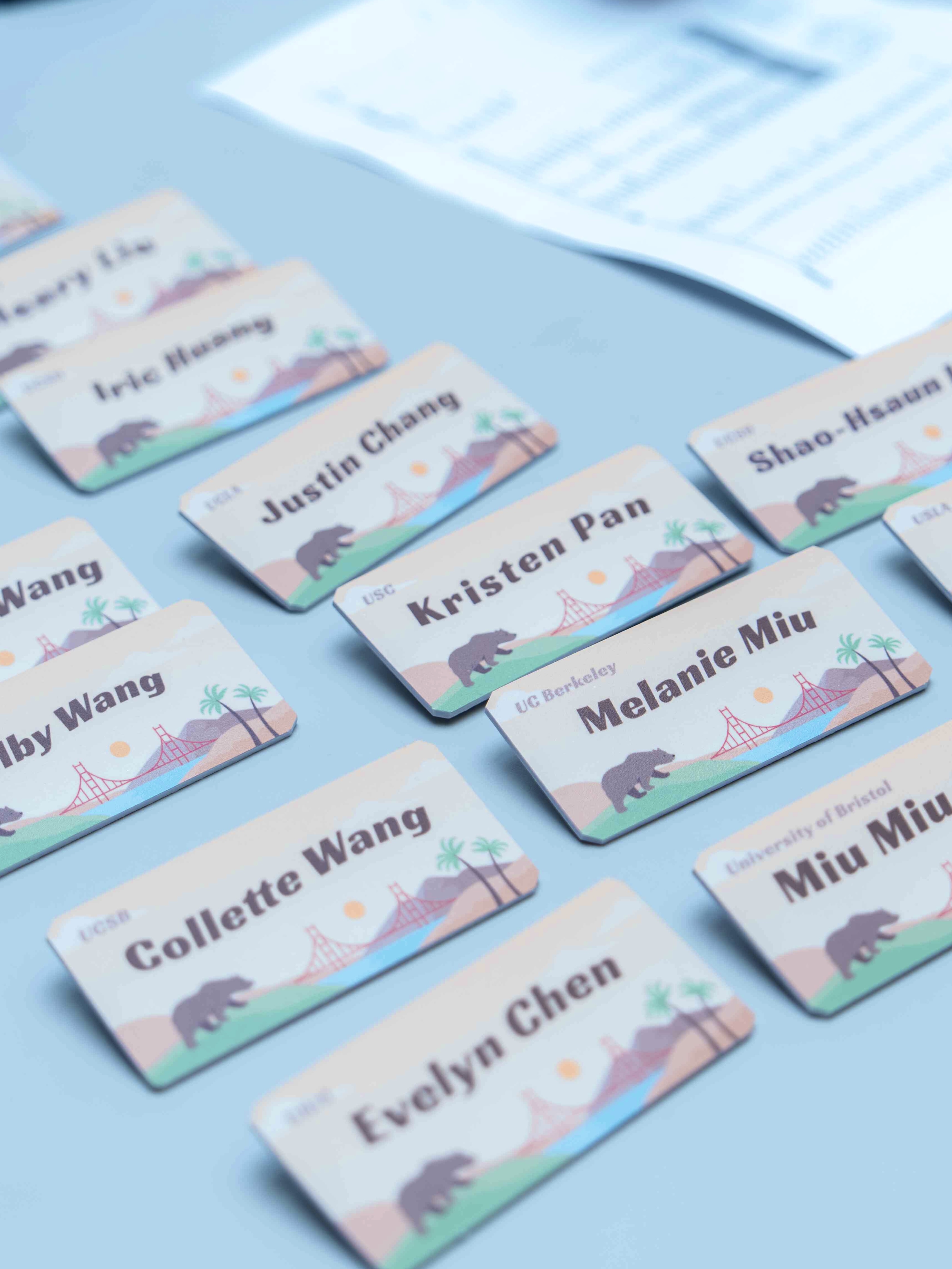 Cal Mixer 2025 name cards