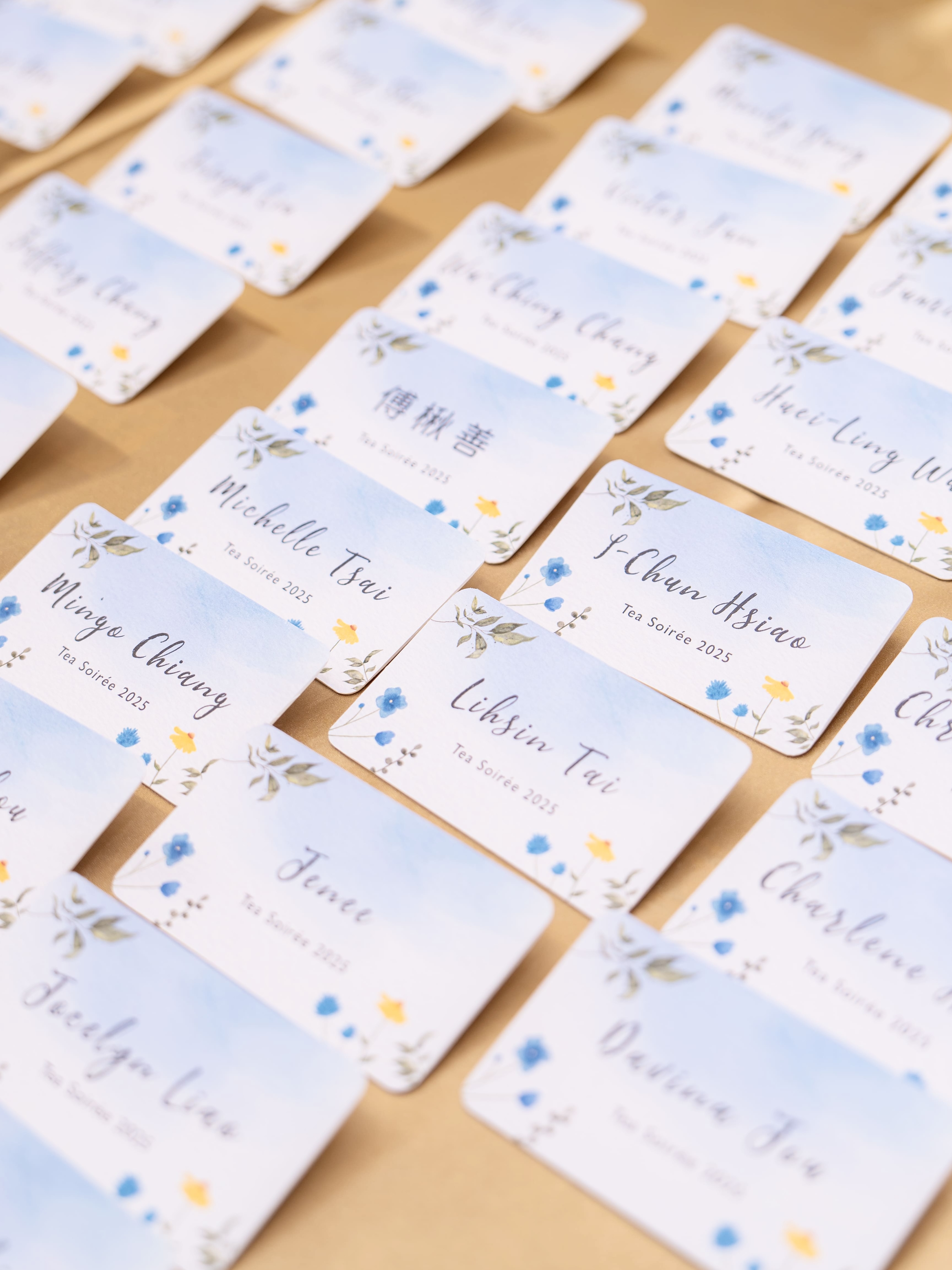 Berkeley Tea Soiree 2025 name cards
