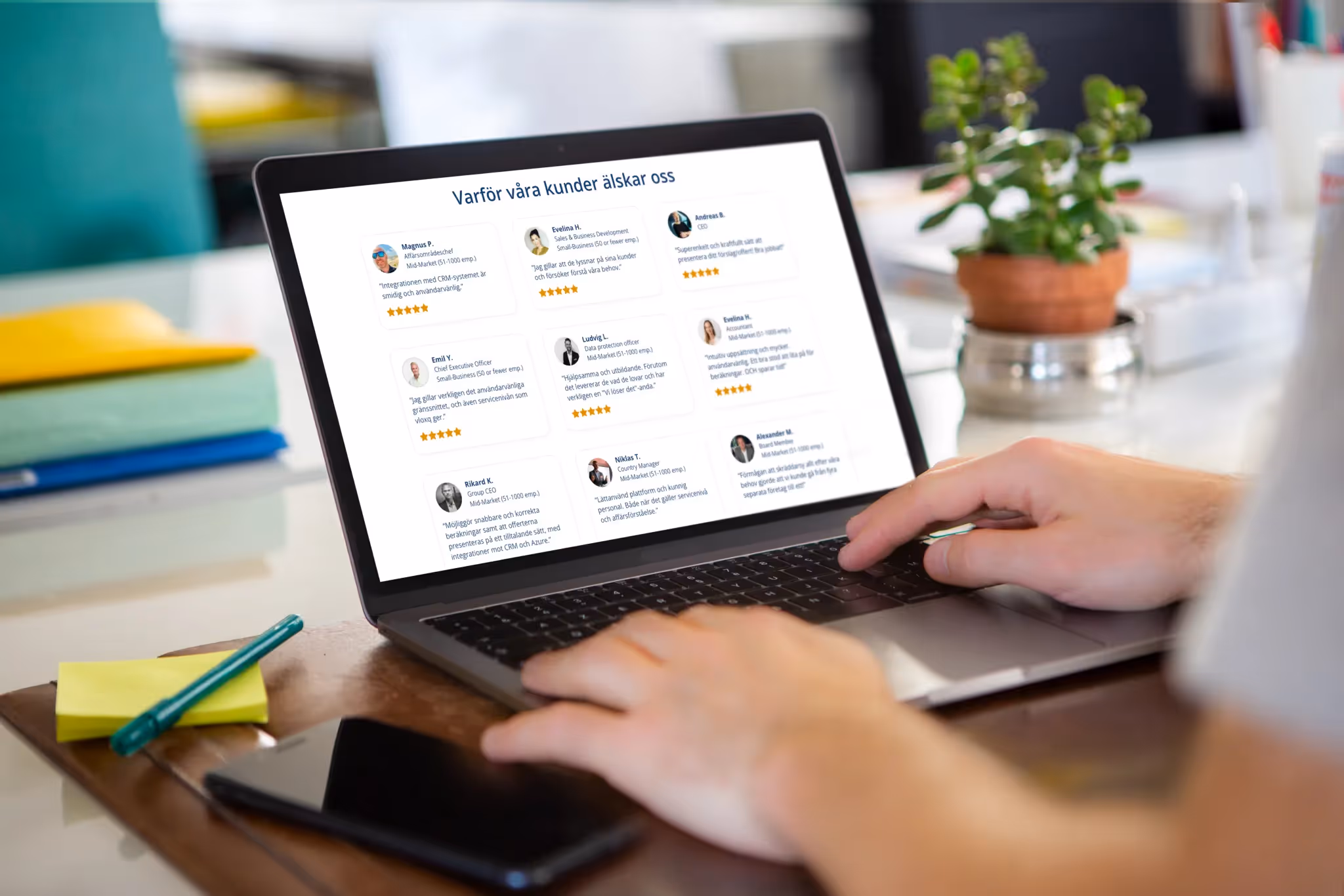 Vloxq Testimonials Section