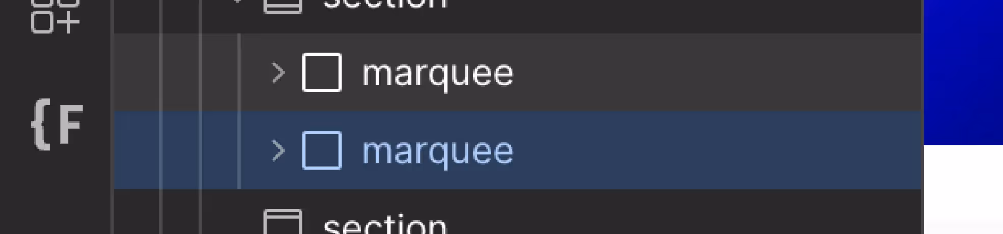 Step 6: Duplicating Marquee Div in Webflow