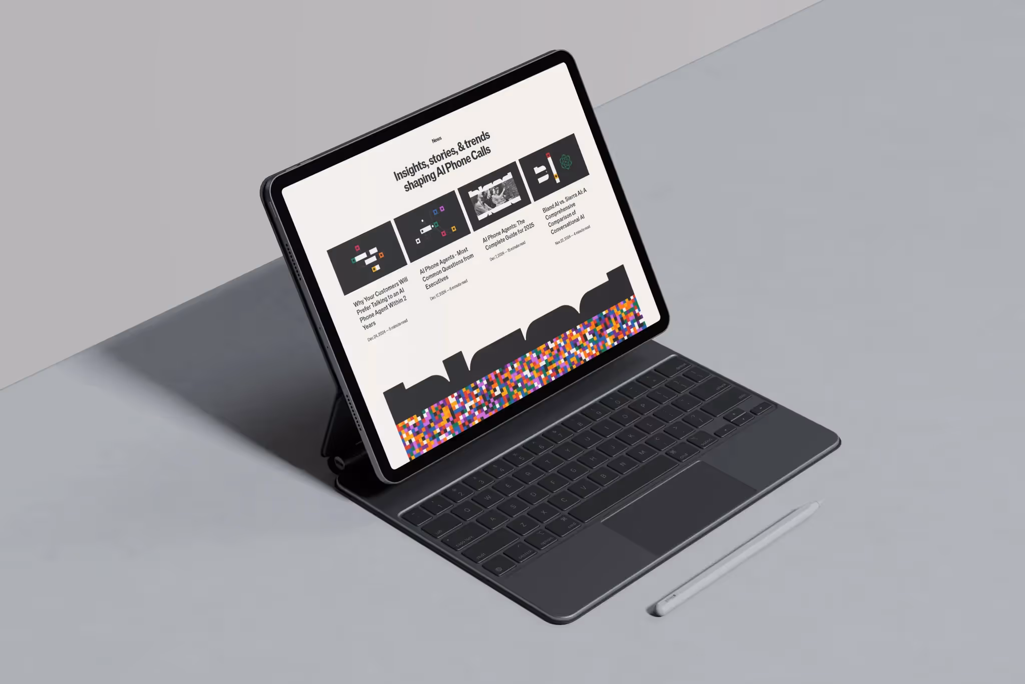 Bland AI Blog and Footer 