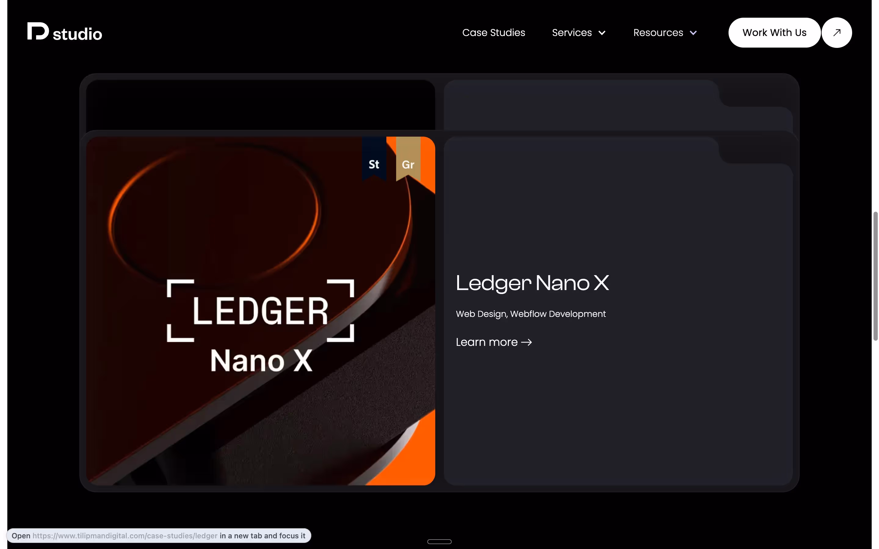 Award logos in Tilipman Digital Webflow site