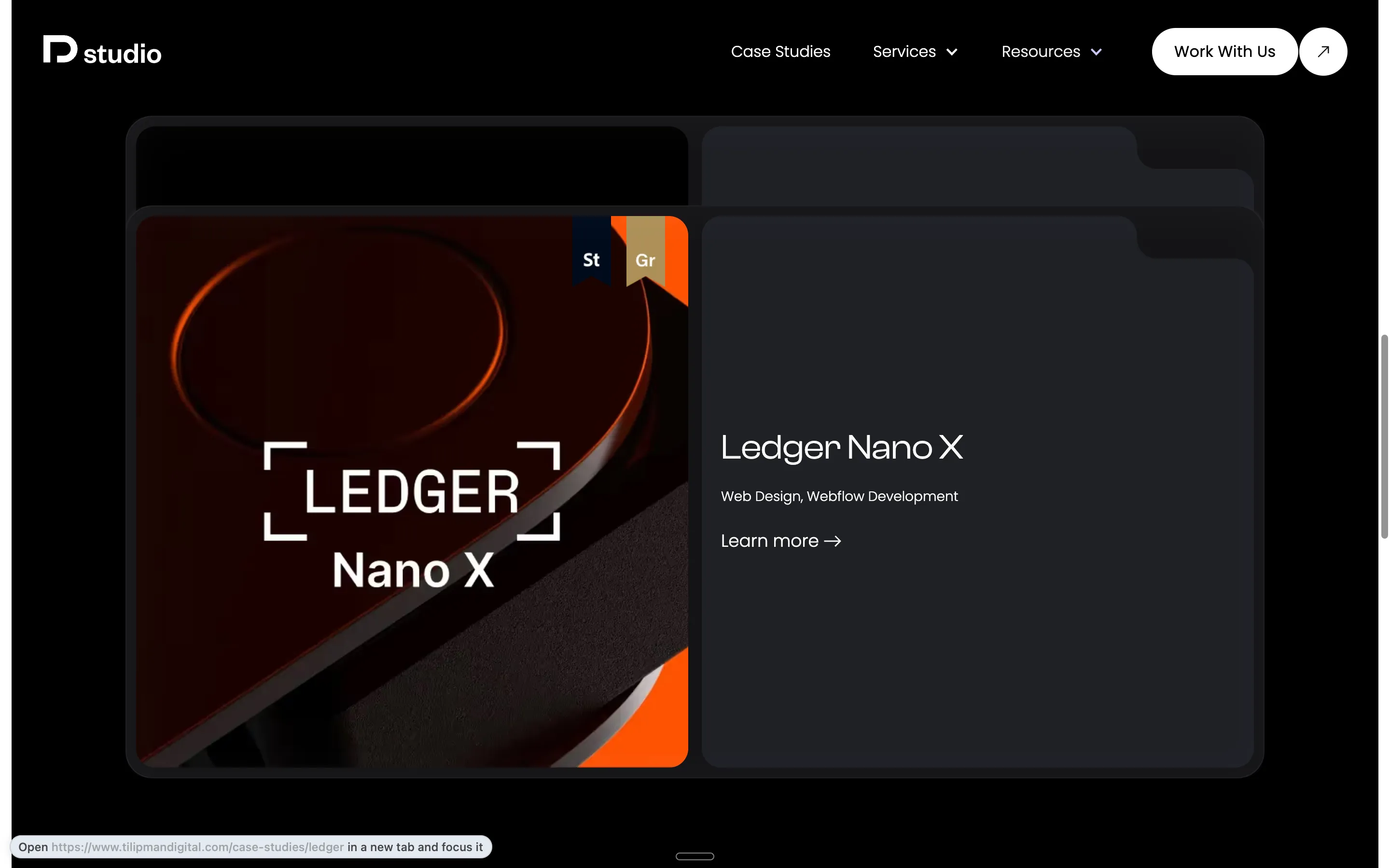 Award logos in Tilipman Digital Webflow site
