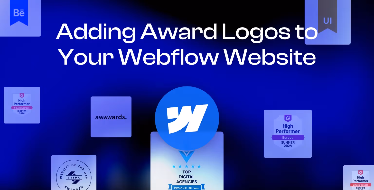 How to Add Award Logos to Your Webflow Website