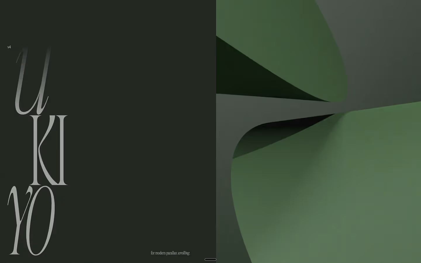 UkiyoJS Website for smooth parallax effects