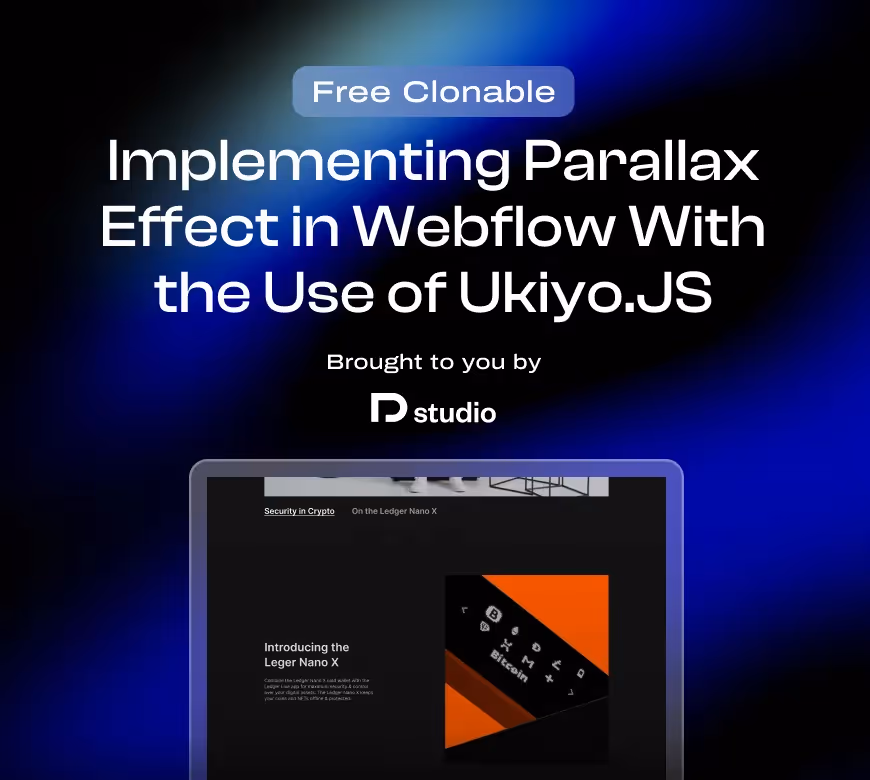 Using Ukiyo.js to Implement Parallax Effect in Webflow