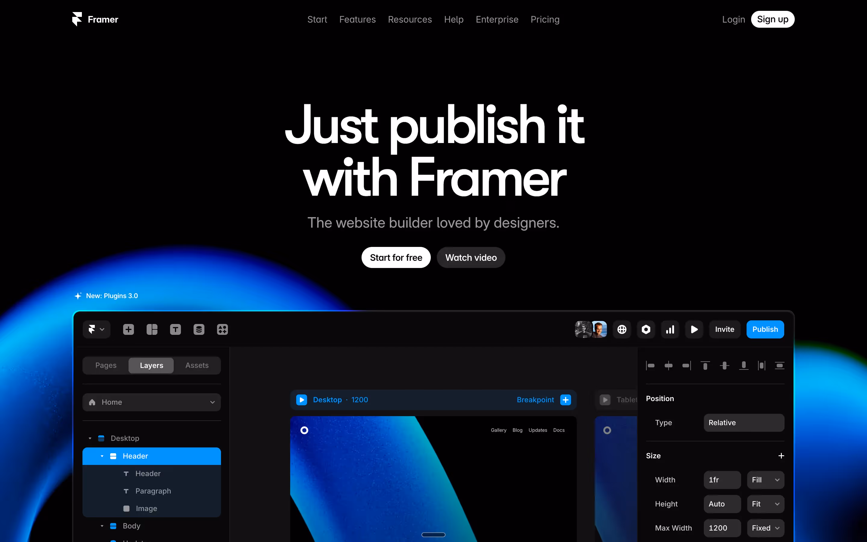 Framer — Squarespace alternative for designers