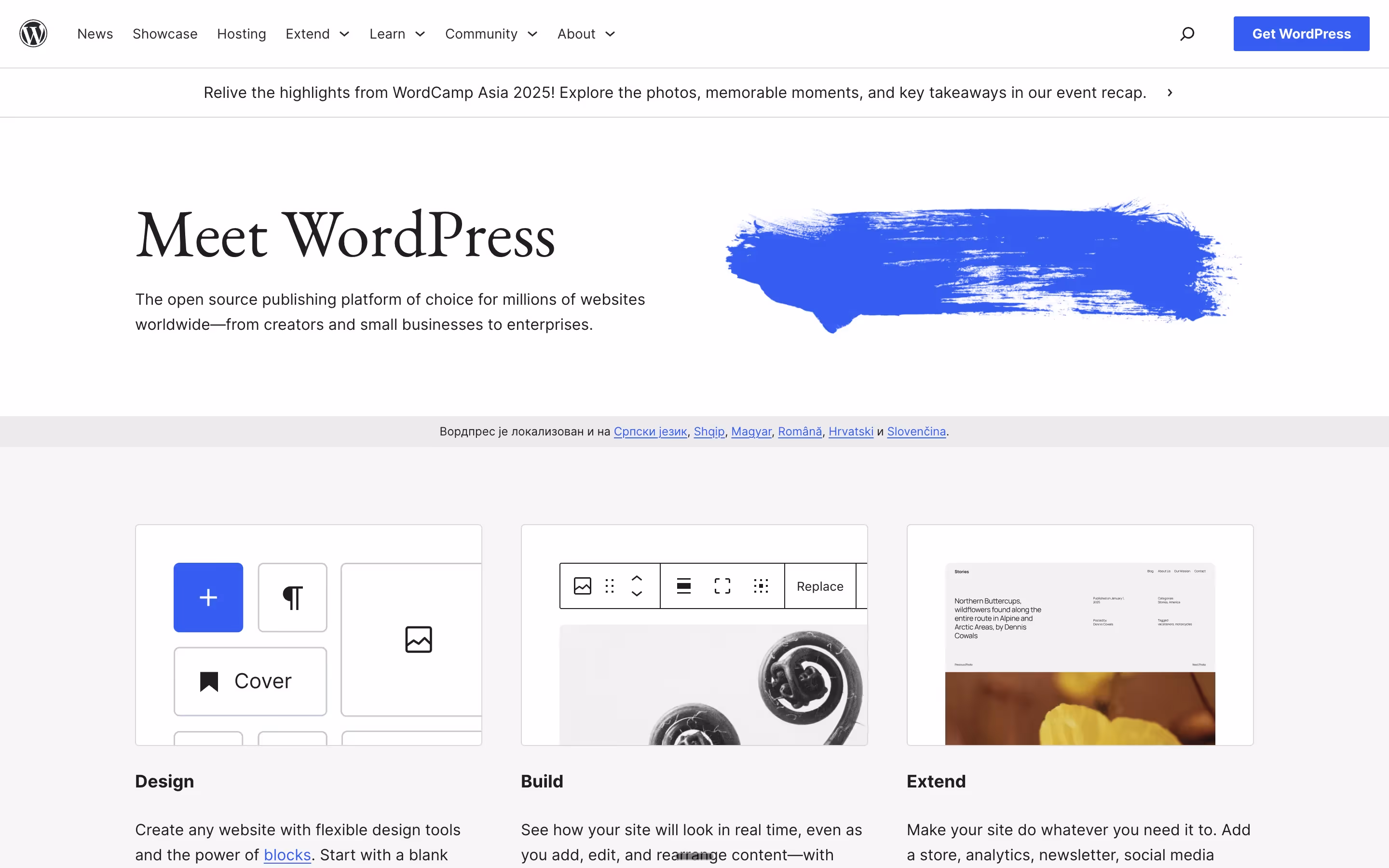 Wordpress — most flexible Squarespace alternative