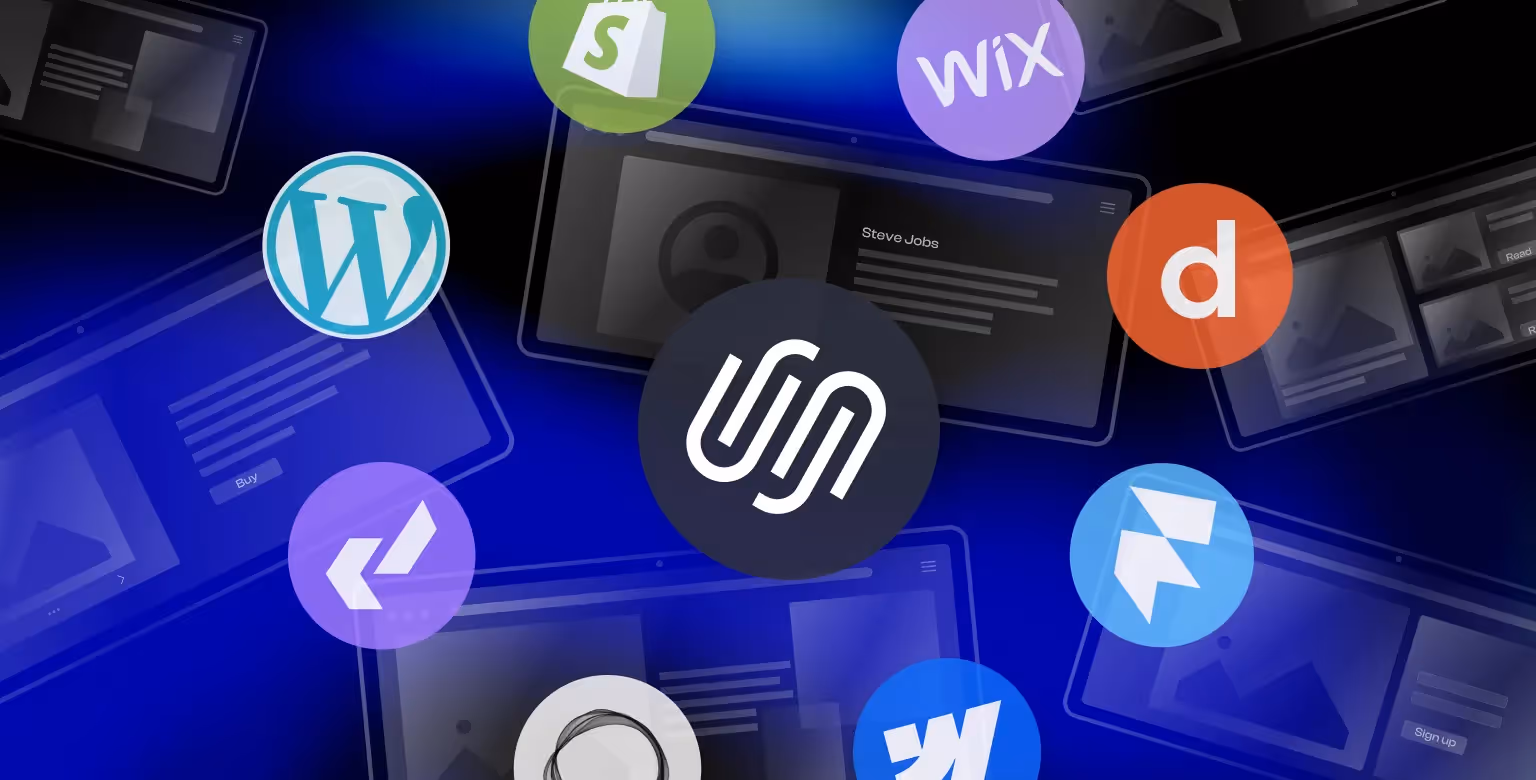 9 Best Squarespace Competitors – Why Webflow Leads the Pack