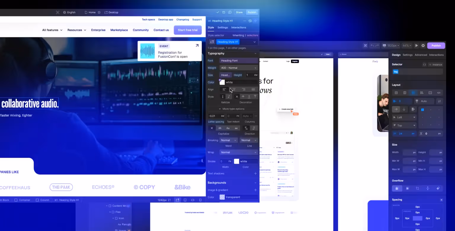 Webflow vs Divhunt — Visual Builders