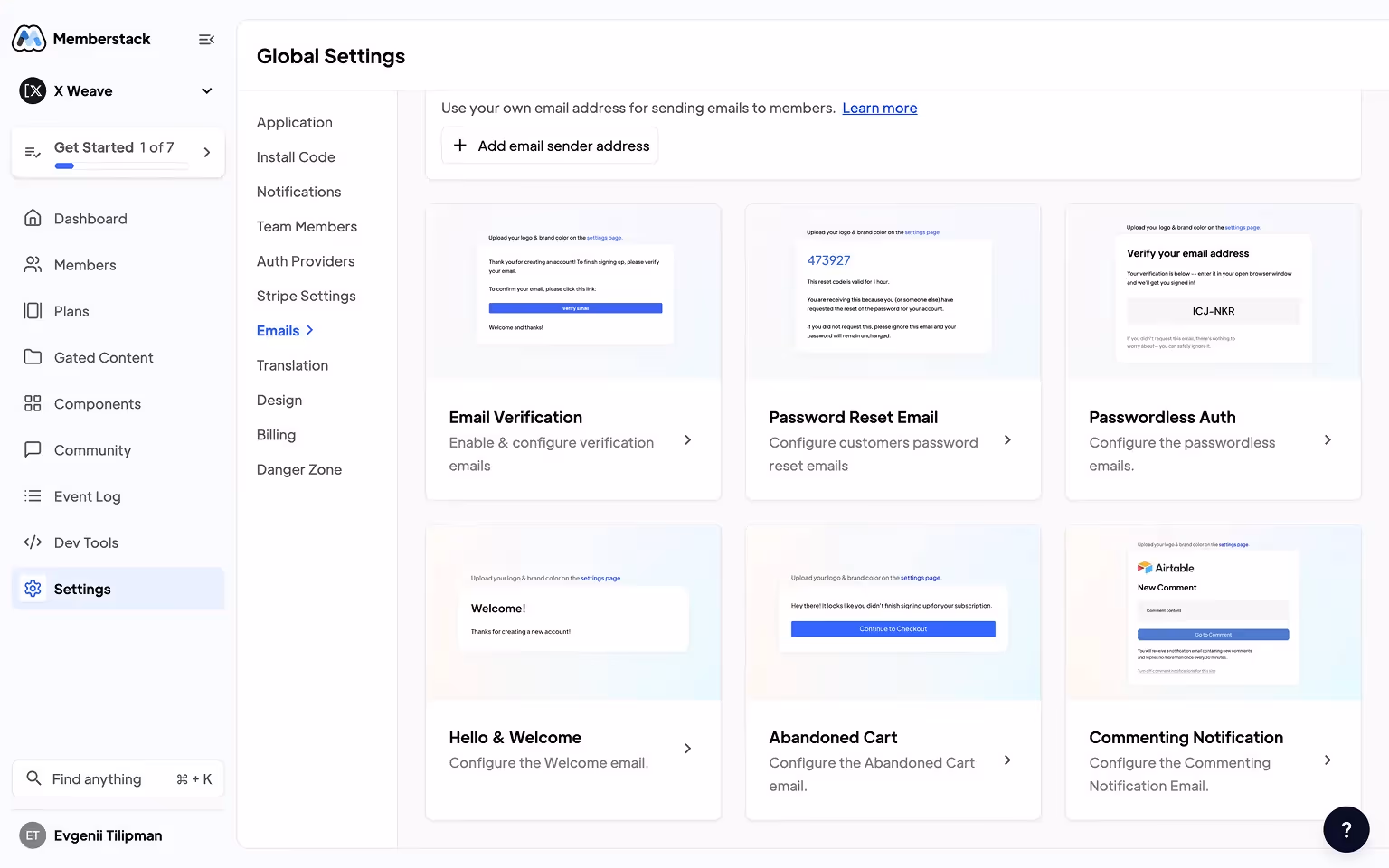 Memberstack Webflow Integration: Email Flows